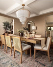 Palecek Broderick Dining Table, Sand, 120Lx43Wx30H