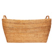 Rattan Everything Basket with Hoop Handles