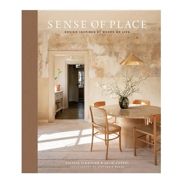 Cover image of the book "Sense of Place" by Abrams, featuring a landscape photograph with the title displayed.
