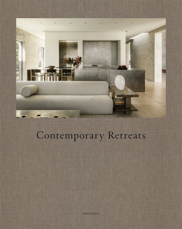 Decor book titled Contemporary Retreats by ACC Publishing with interior images of modern home designs.
