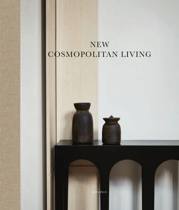 Decor book titled "New Cosmopolitan Living" by ACC Publishing, featuring a cover with modern interior design visuals.