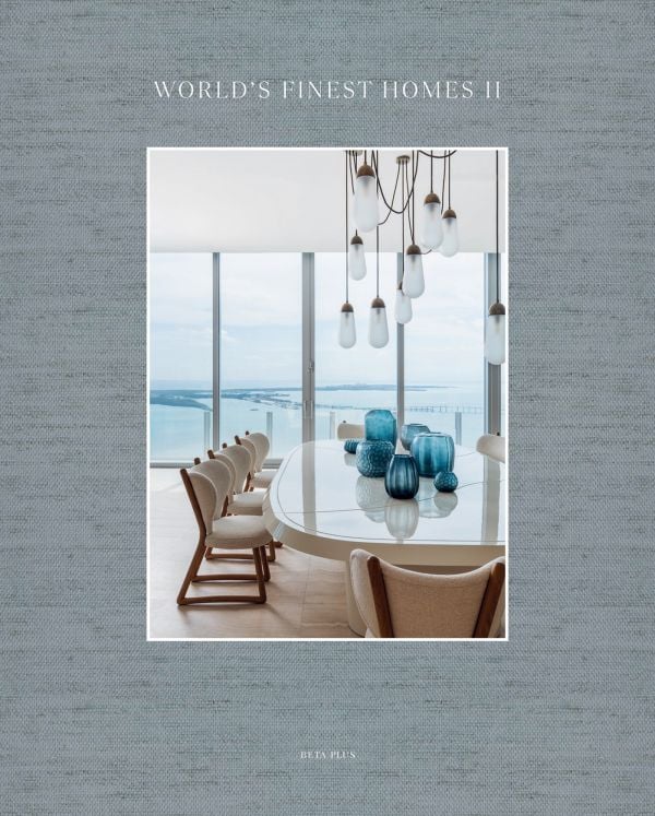 Decor book titled World's Finest Homes II by ACC Publishing showcasing luxurious interior designs and elegant home decor.