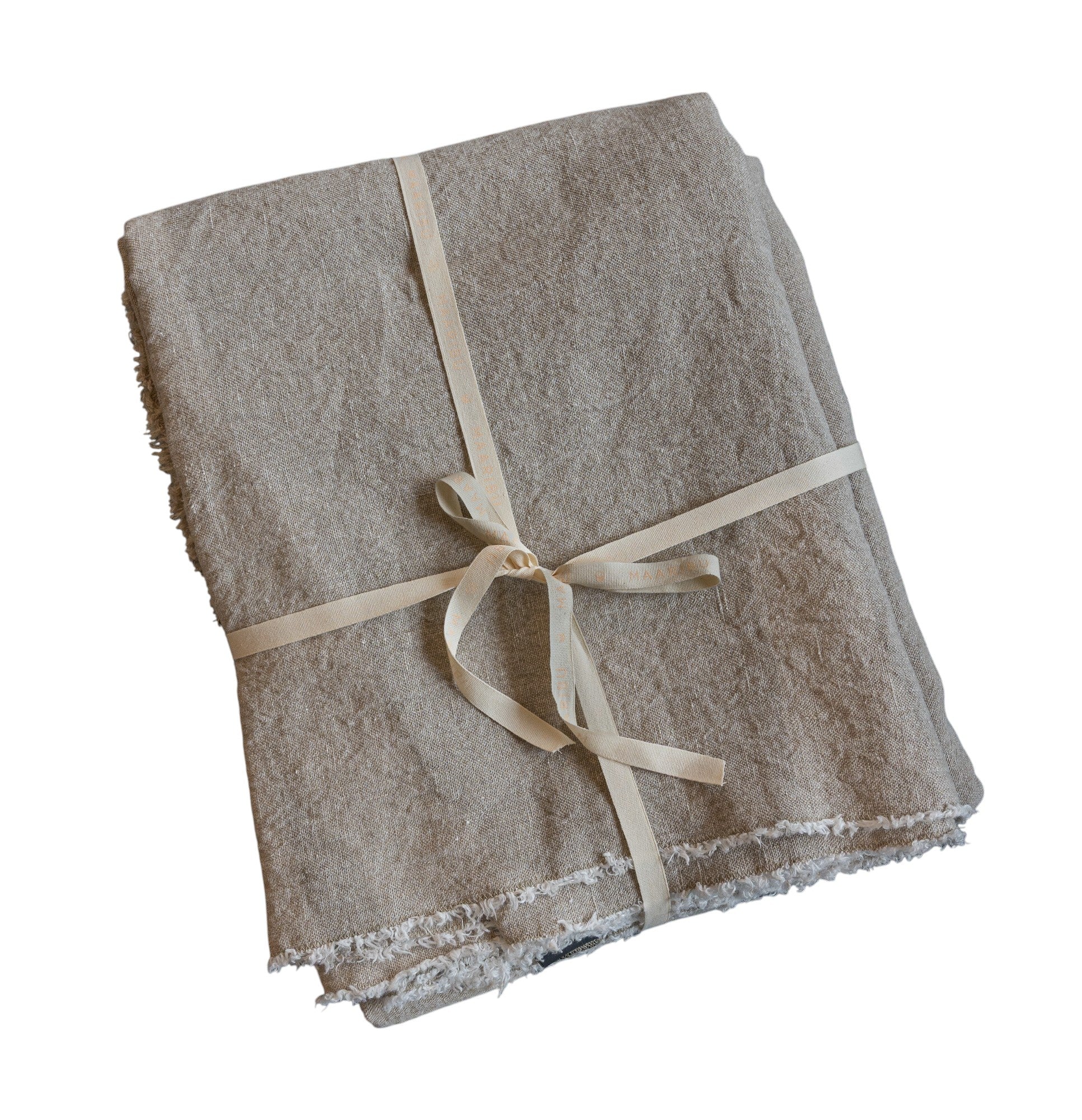 Queen-sized Adelene Chalk Coverlet with Husk design, featuring soft fabric and decorative stitching.