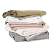 Adelene Kinfolk Queen duvet cover in porcelain with a subtle, textured design, made from soft, high-quality fabric.