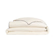 Adelene Kinfolk Queen duvet cover in porcelain with a soft, textured fabric and subtle pattern for a stylish bedroom look.