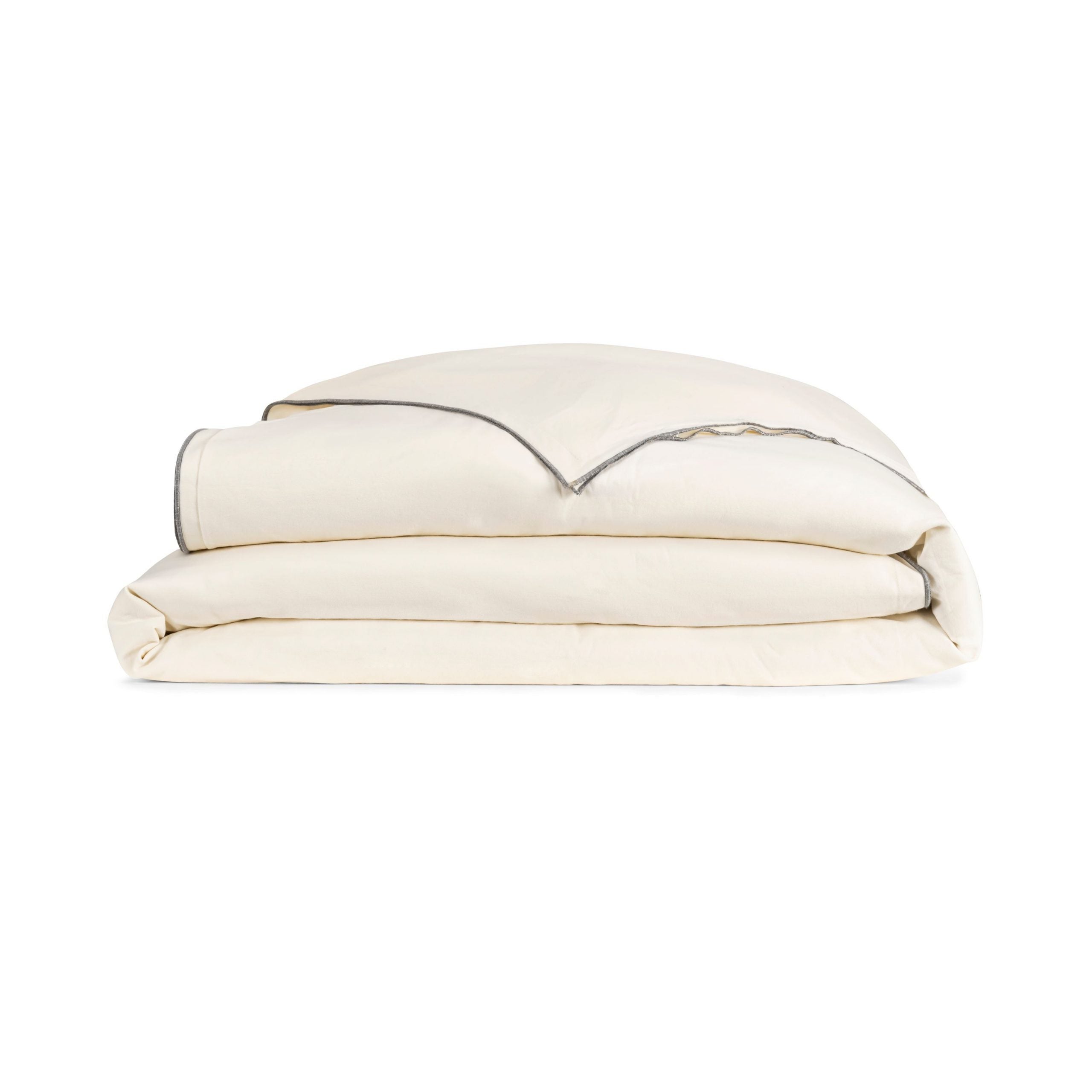 Adelene Kinfolk Queen duvet cover in porcelain with a soft, textured fabric and subtle pattern for a stylish bedroom look.