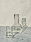 Hand-etched Blown Carafe Set
