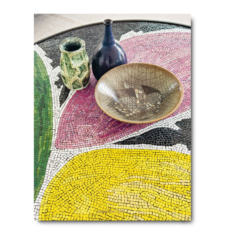 Assouline Art Life by Sig Bergamin decor book cover featuring vibrant, colorful artwork and interior pages showcasing design inspiration.