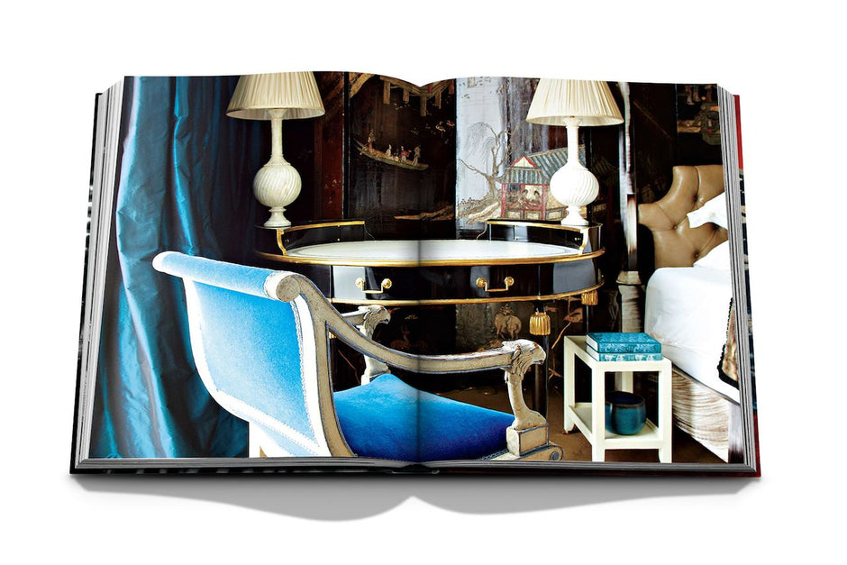 Assouline Big Book of Chic decor book with elegant cover, showcasing interior design and stylish fashion photography.