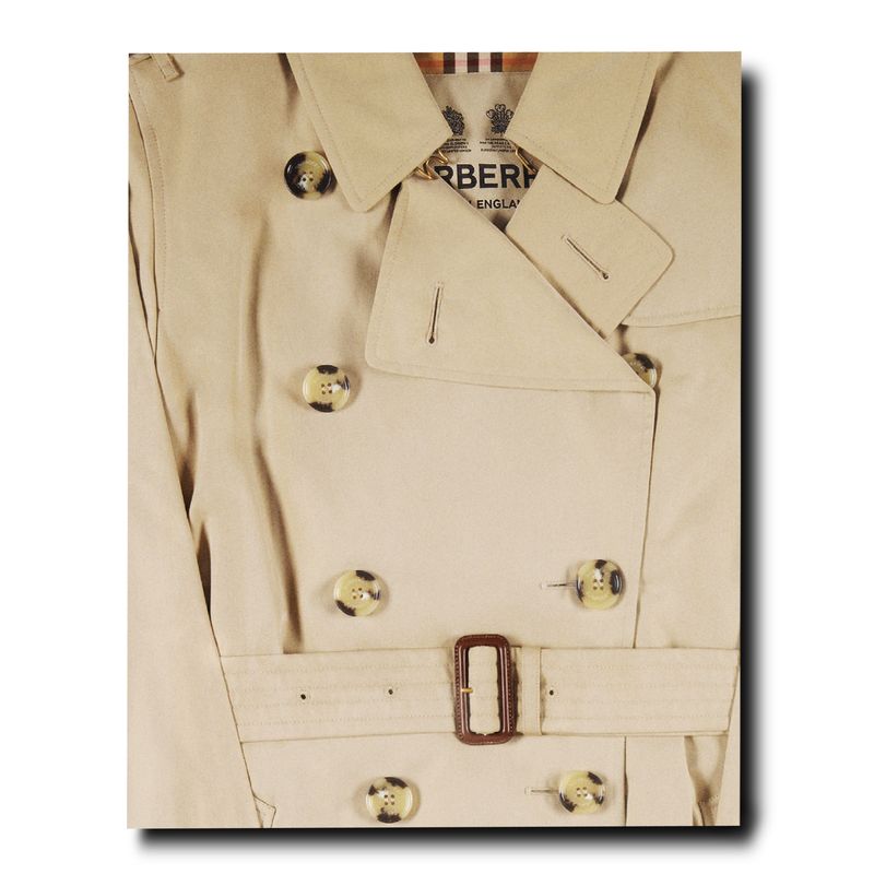 Assouline Burberry decor book featuring stylish images and design elements related to the iconic fashion brand.