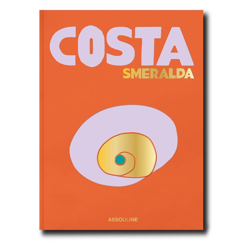Assouline Costa Smeralda decor book featuring luxurious interior and design images of the Costa Smeralda region.