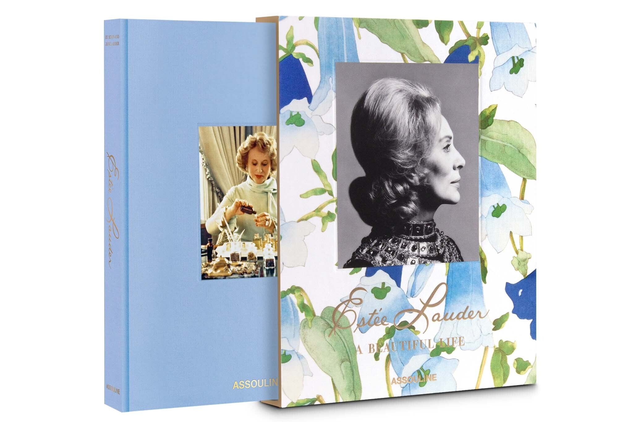 Assouline Estee Lauder decor book with elegant cover design, showcasing luxury branding and decorative styling for interior decor.