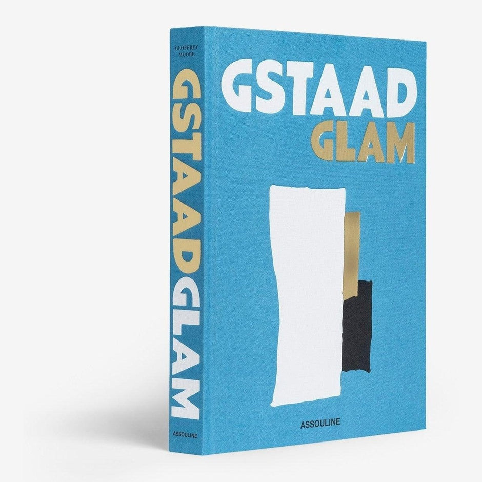 Assouline Gstaad Glam decor book featuring luxurious Gstaad-inspired interior design and stylish decor ideas.