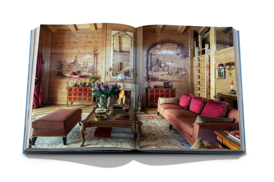 Assouline Gstaad Glam decor book featuring luxurious interior designs and stylish decor inspiration by Assouline.
