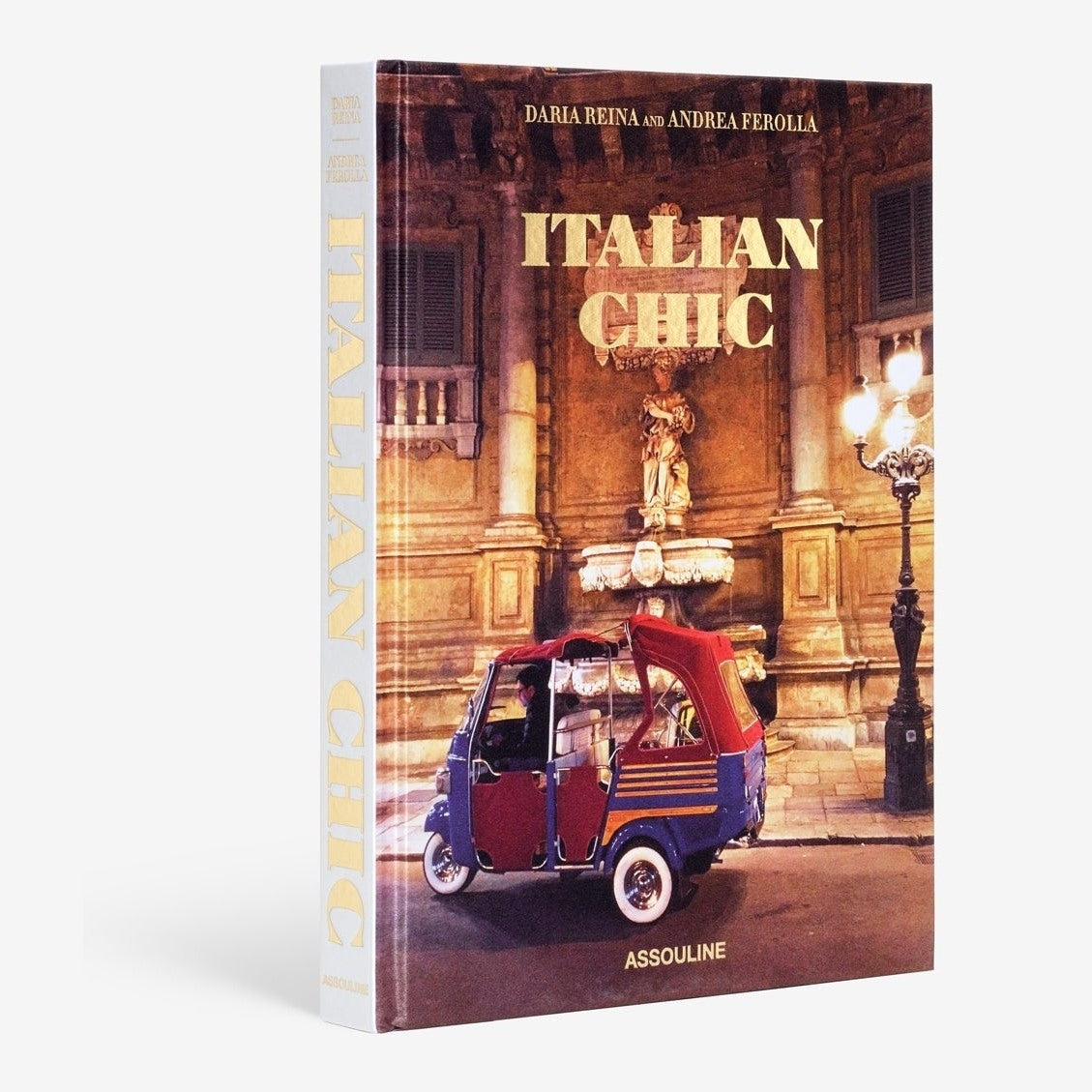 Assouline Italian Chic decor book featuring elegant Italian-inspired design and stylish interior decor images.