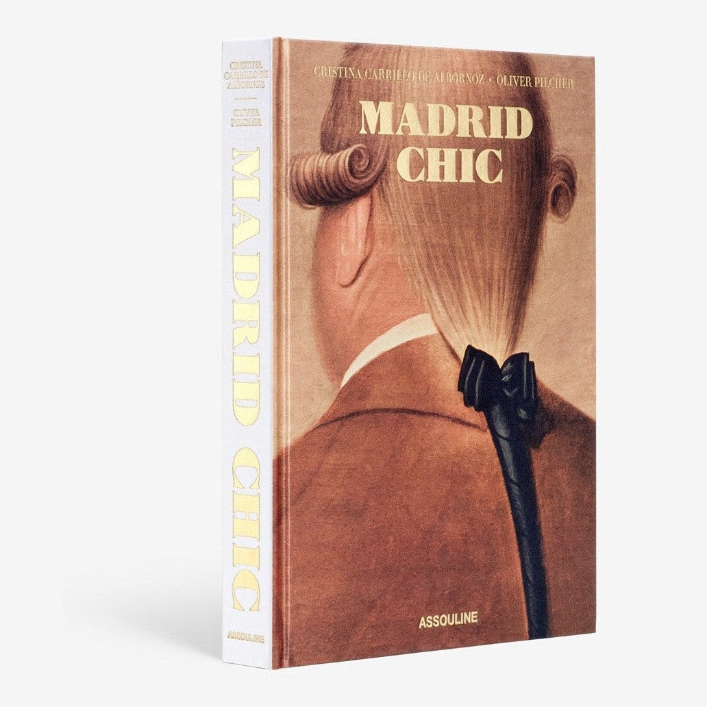 Assouline Madrid Chic decor book featuring stylish interior design images and elegant cover design.