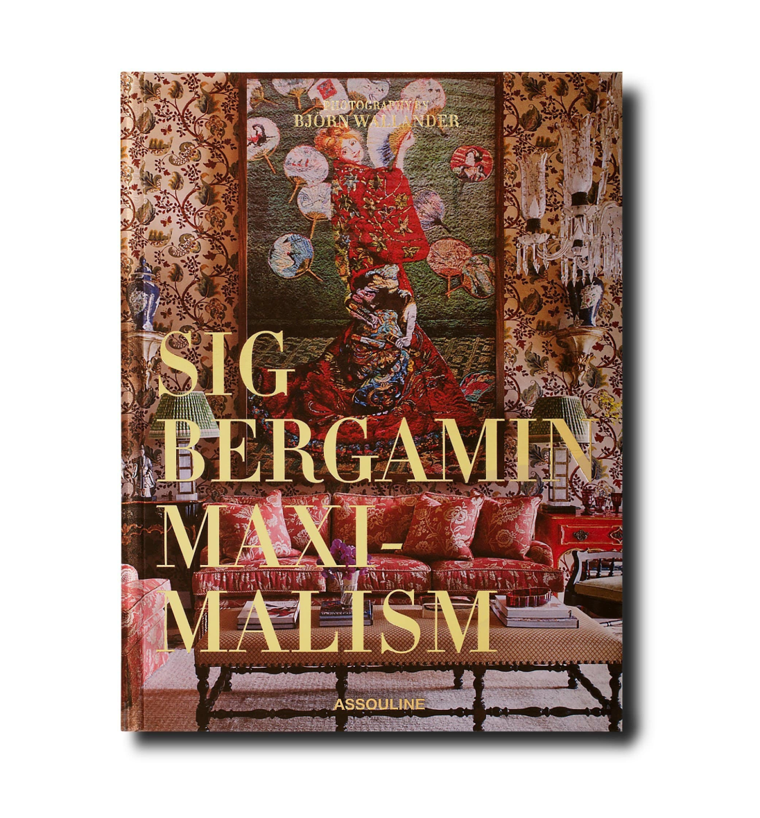 Assouline Maximalism Sig Bergamin decor book cover featuring vibrant, colorful interior design artwork and bold typography.