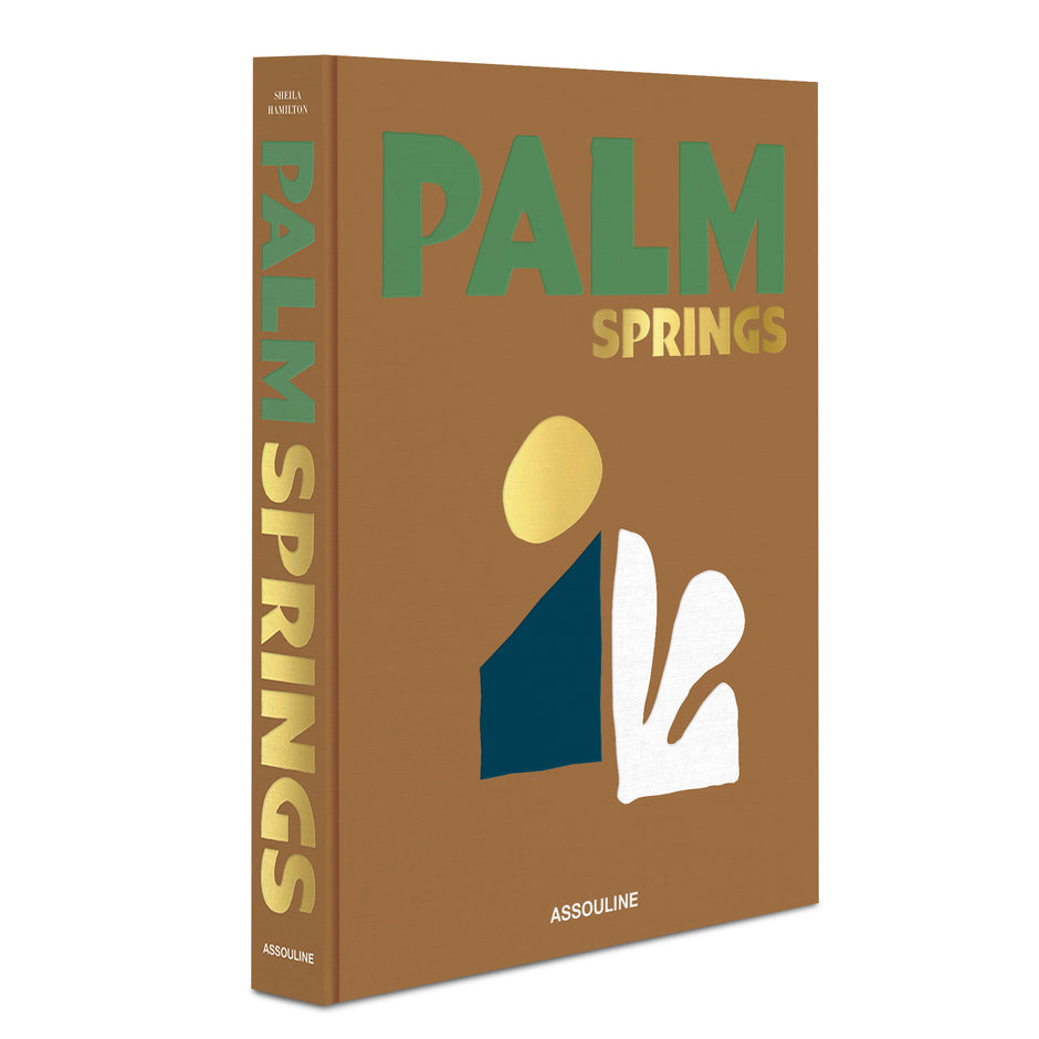 Assouline Palm Springs decor book with desert-inspired cover and luxurious design, perfect for stylish home decor collection.