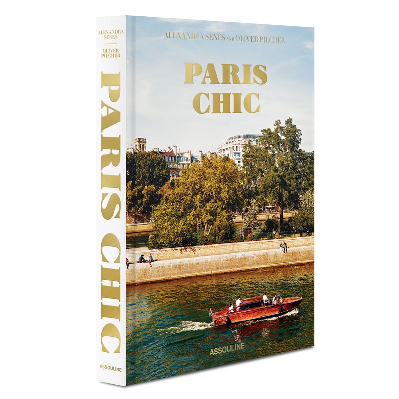 Assouline Paris Chic decor book featuring stylish interior design and Parisian inspiration in a sleek hardcover.