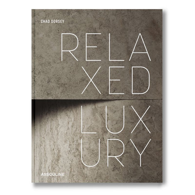 Assouline Relaxed Luxury decor book with elegant cover design, showcasing interior decorating ideas and sophisticated style.