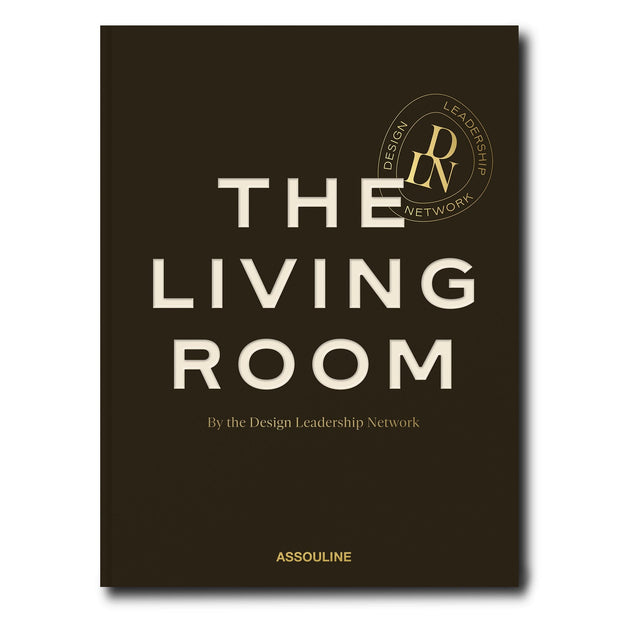 Assouline The Living Room decor book featuring elegant interior design images and stylish living room inspiration.