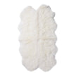 Black Quarto Longwool Sheepskin Rug by Auskin, showcasing soft, luxurious black sheepskin with a plush, natural texture.