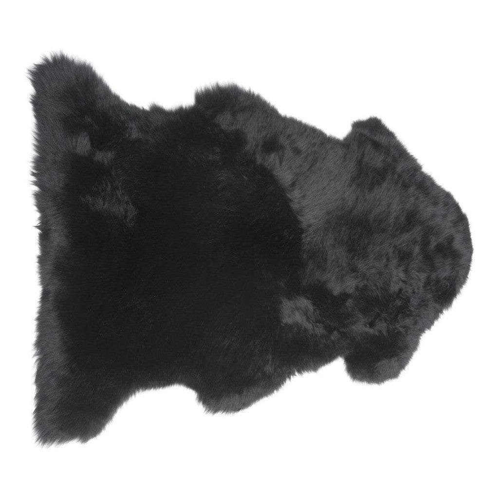 Dark orchid single longwool sheepskin by Auskin, soft and plush sheepskin rug with natural wool fibers in a rich color.