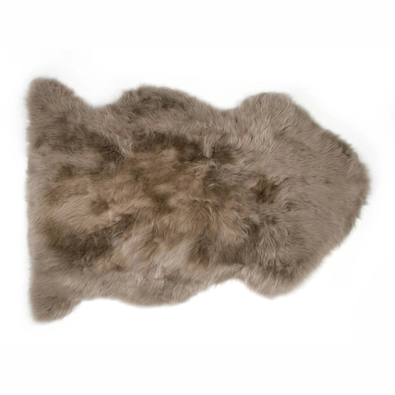 Dark orchid Auskin single longwool sheepskin highlighting soft, plush sheepskin fibers and natural sheepskin texture.
