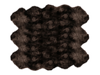 Taupe Auskin Sexto Longwool Sheepskin Rug with plush, long wool fibers, showcasing soft texture and luxurious appearance.