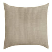Beige Avasa Brayden Euro Sham with subtle textured fabric and piped edges, decorative pillow for modern bedroom decor.
