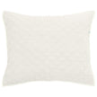Avasa Zoe Sham Dutch Euro Cream decorative pillow sham with intricate stitching and plush fabric for a stylish bedroom look.