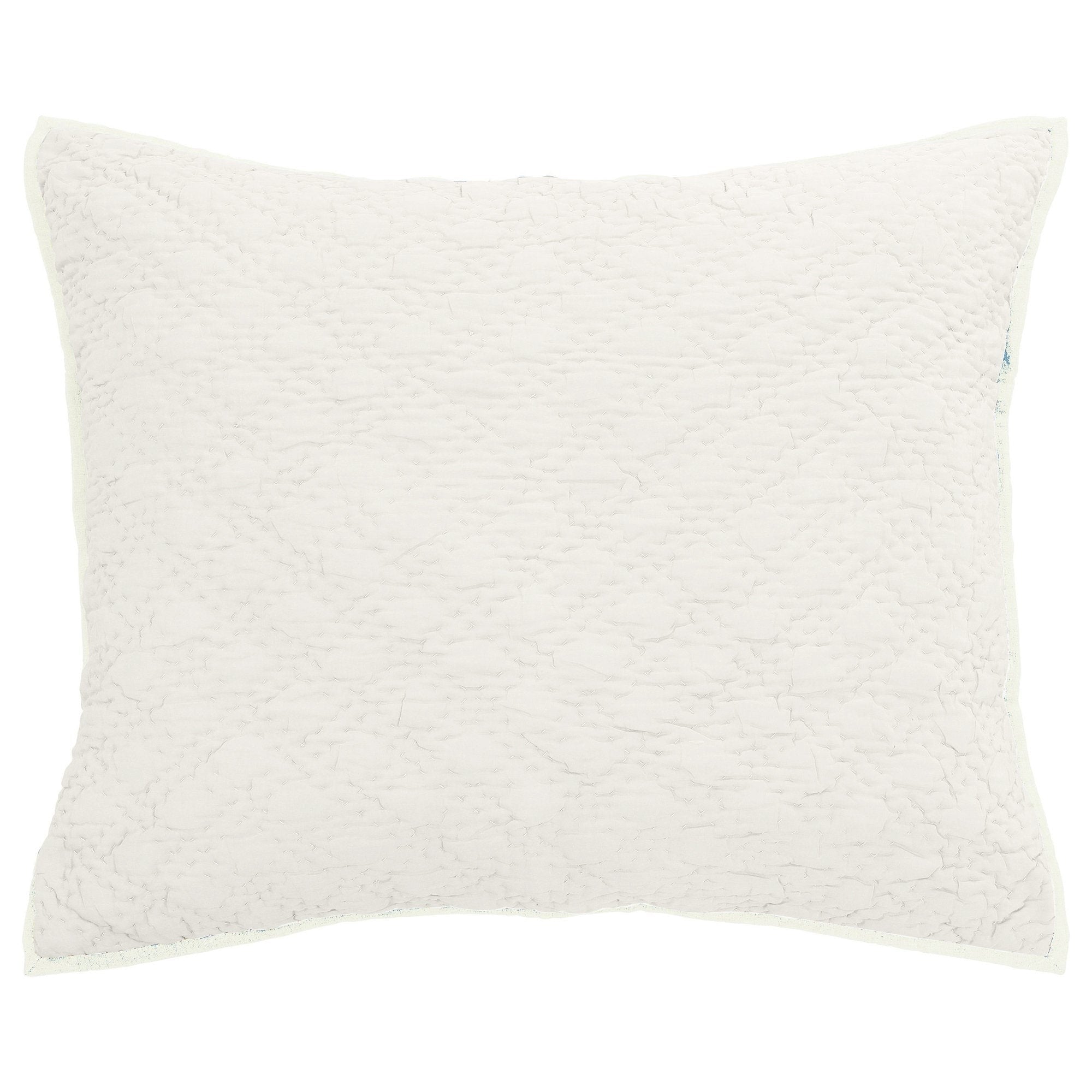 Avasa Zoe Sham Dutch Euro Cream decorative pillow sham with intricate stitching and plush fabric for a stylish bedroom look.