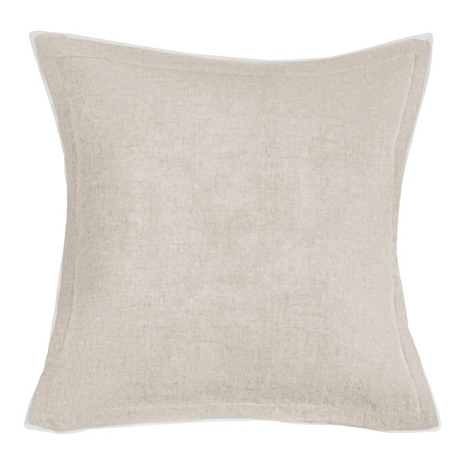 Soft Persian green Avasa Nolan Euro Sham with plush fabric and decorative quilting, designed for elegant bedroom decor.