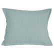 Avasa Nolan Euro Sham in soft Persian green with intricate embroidered design, decorative pillow for bed decor.