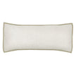 Cream Avasa Nyle lumbar pillow shams featuring soft fabric and decorative design, perfect for enhancing bedroom decor.