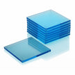 AVF Home lagoon coaster set of 4 bar accessories with stylish, colorful drink coasters on a wooden table.