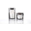 Short clear AVF Home candleholder votives with a sleek design, perfect for holding small candles or tea lights.