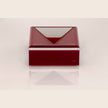 AVF Home acrylic square mini decor bowl in vibrant ruby red, perfect for tabletop or shelf display.