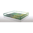 White AVF Home acrylic tray, rectangular tray for organizing or serving, with smooth edges and clear finish.