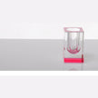 AVF Blooming Acrylic Bud Vase featuring colorful short tulips, designed for modern home decor and floral arrangements.