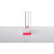 AVF Home Blooming acrylic tulip bud vase showing a clear, short vase with a tulip flower inside.