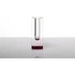 AVF Home Blooming Acrylic Bud Vase with short tulip design, clear acrylic material, perfect for small floral arrangements.