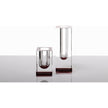 AVF Home Blooming acrylic bud vase with a short tulip design, showcasing clear, modern glass for floral arrangements.