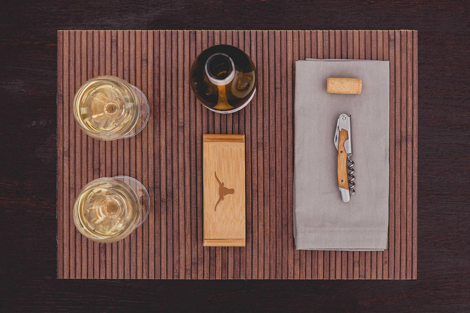 Texas Longhorns Corkscrew In Bamboo Box