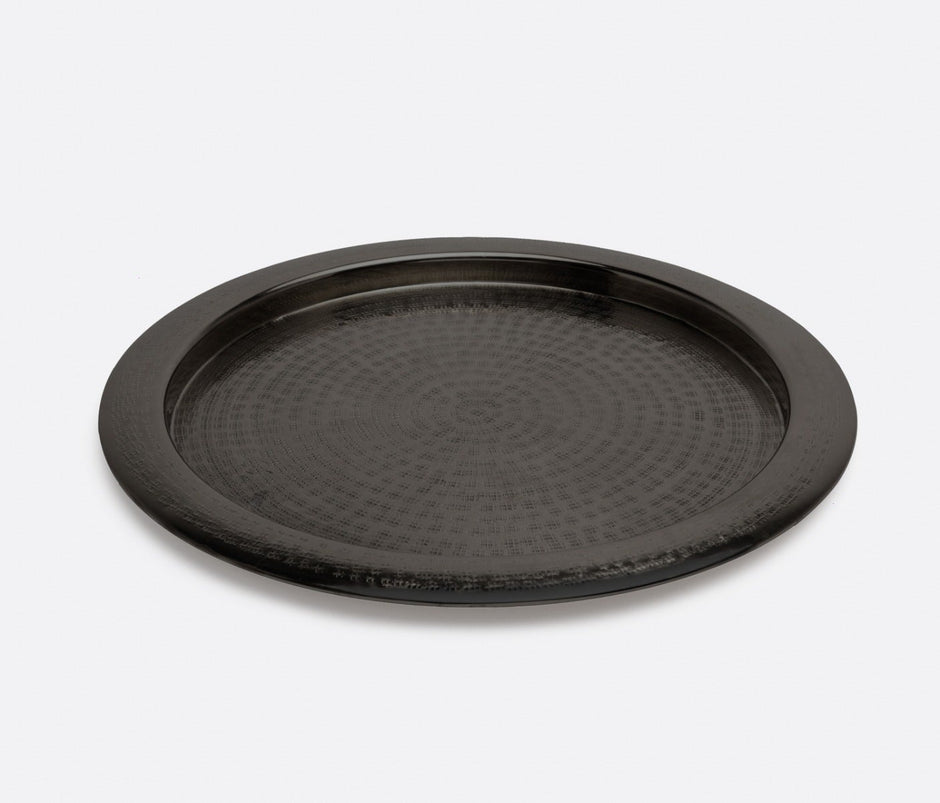 Winsford Round Tray, Black Nickel - Maaribu