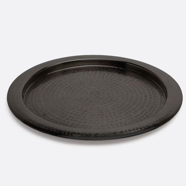 Winsford Round Tray, Black Nickel - Maaribu