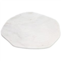 Organic Shape White Marble Dish