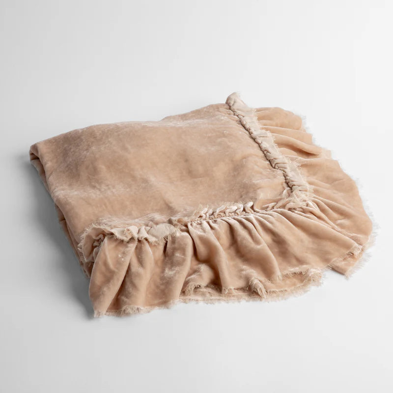 Bella Notte Loulah Baby Blanket featuring soft, cozy fabric in warm autumn tones, perfect for keeping babies comfortable.