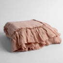 Bella Notte Linen Whisper baby blanket in Tahoe Blue, soft linen fabric with a cozy, lightweight design perfect for infants.