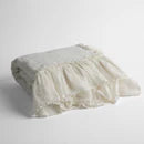 Bella Notte Linen Whisper Baby Blanket in Tahoe Blue, soft and lightweight cotton blanket for infants.